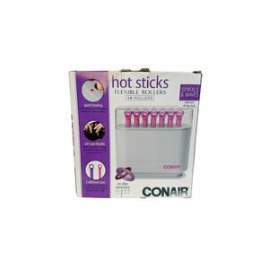 Conair Hot Sticks Traveller 14 Flexible Roller Retro 1988 Cheer Pageant VTG Used